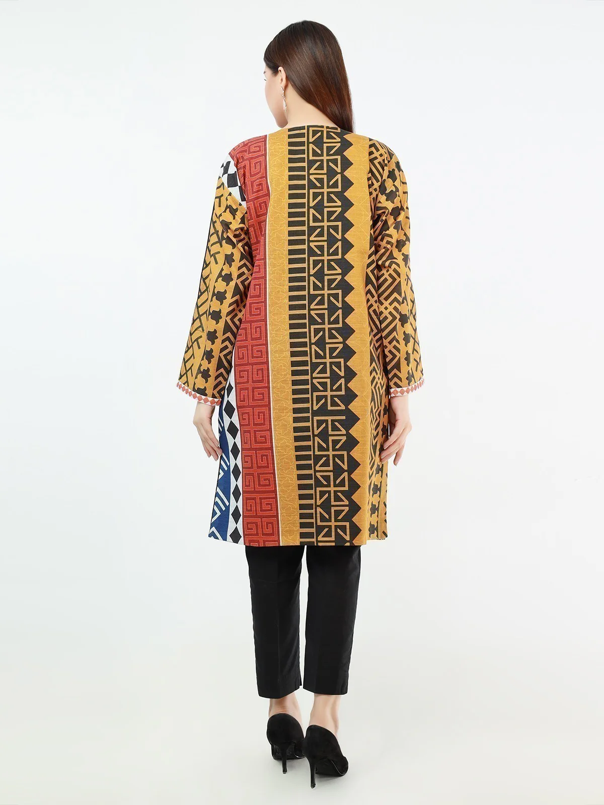 Pret 1Pc Printed Khaddar Shirt - EWTKP21-67889 - Image 5