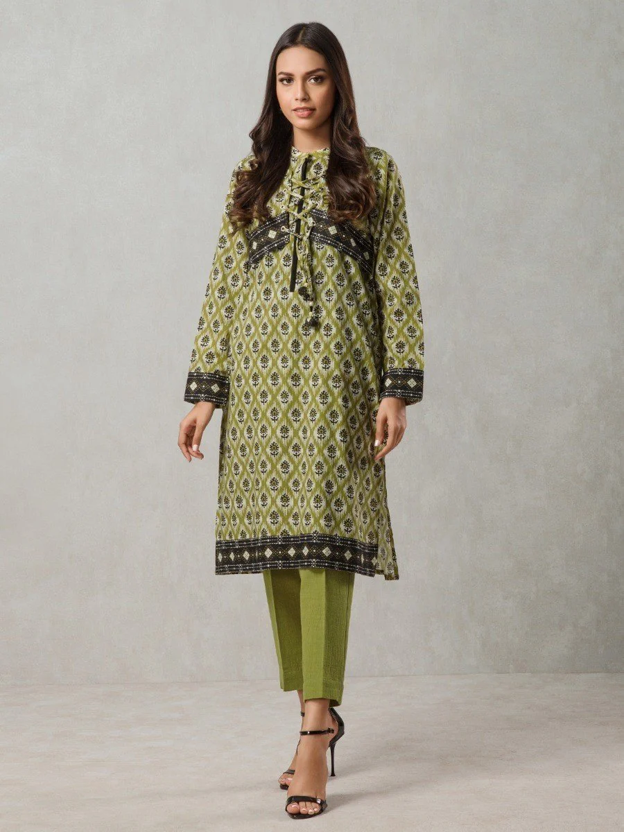 Unstitched Printed Khaddar Shirt - EWU20A10-20362