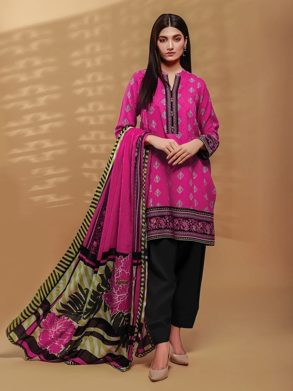 Unstitched Printed Viscose Suit - EWU20A14-20378