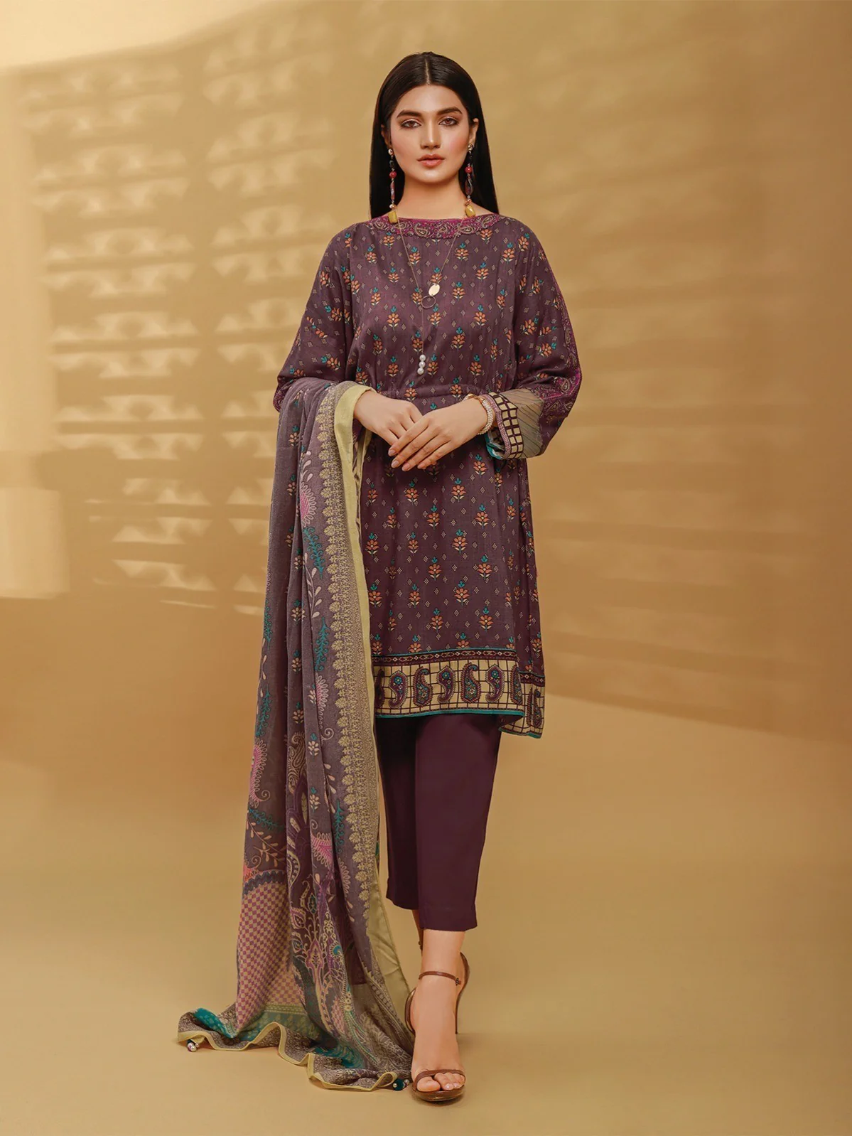Unstitched Printed Viscose Suit - EWU20A14-20379