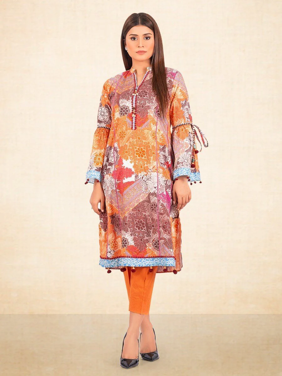 Unstitched Printed Cambric Shirt - EWU20A9-20333