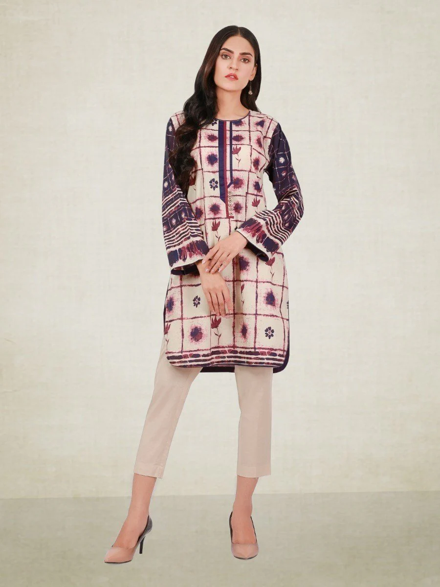 Unstitched Printed Cambric Shirt - EWU20A9-20343
