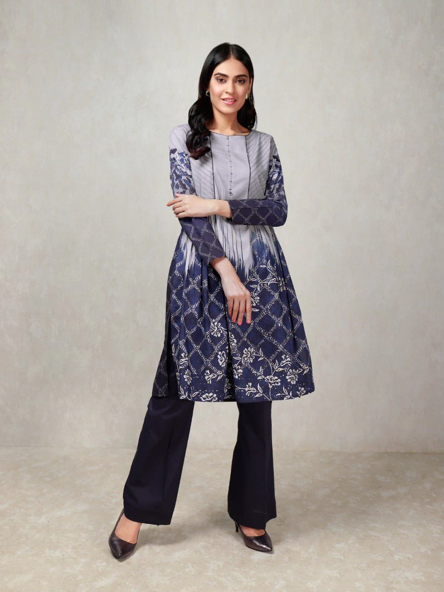 Unstitched Printed Cambric Shirt - EWU20A9-20345