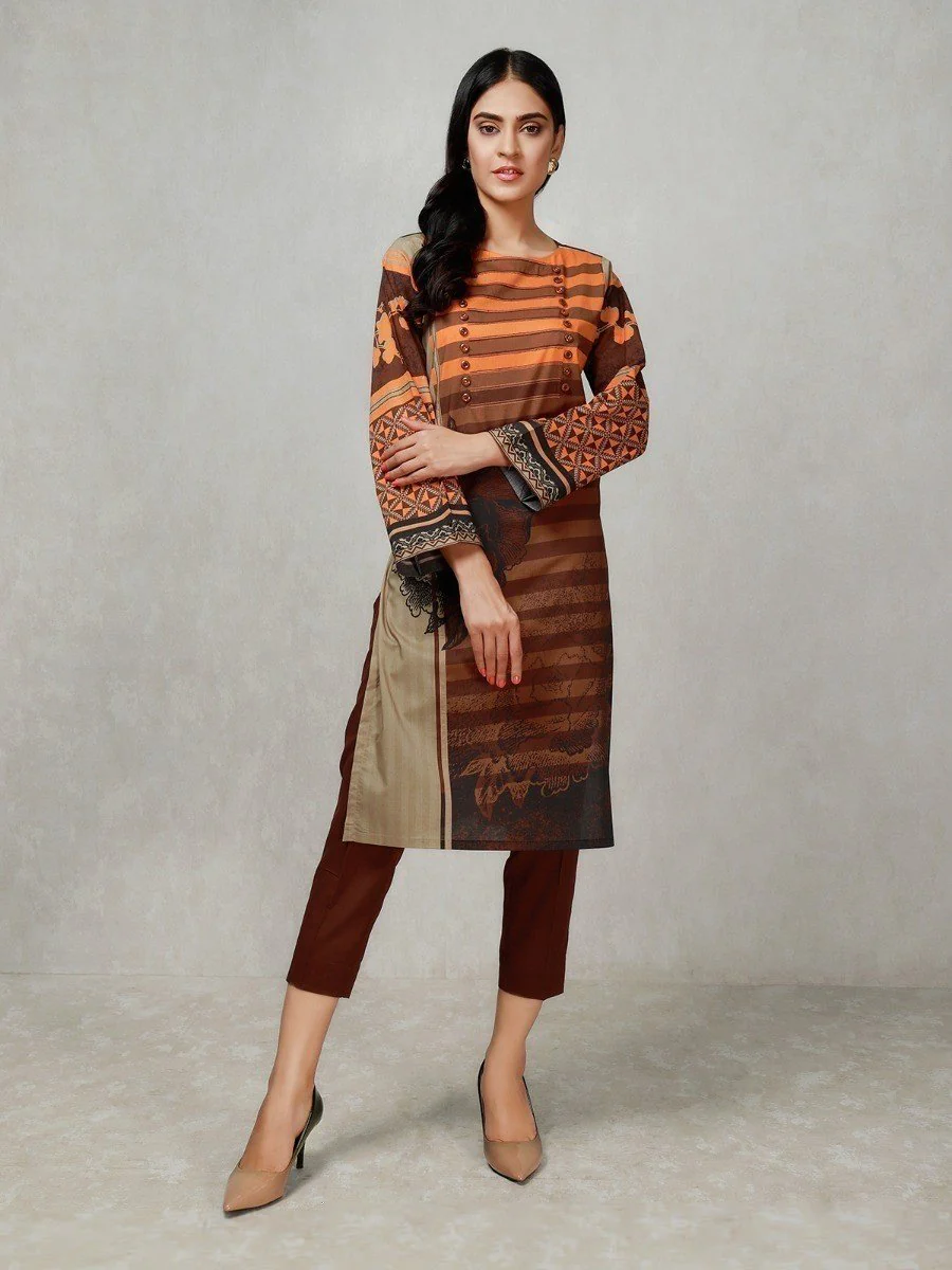 Unstitched Printed Cambric Shirt - EWU20A9-20349