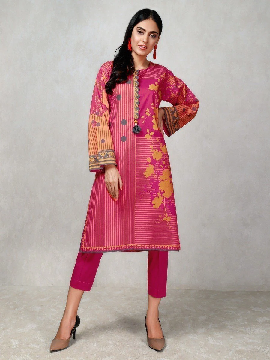Unstitched Printed Cambric Shirt - EWU20A9-20350
