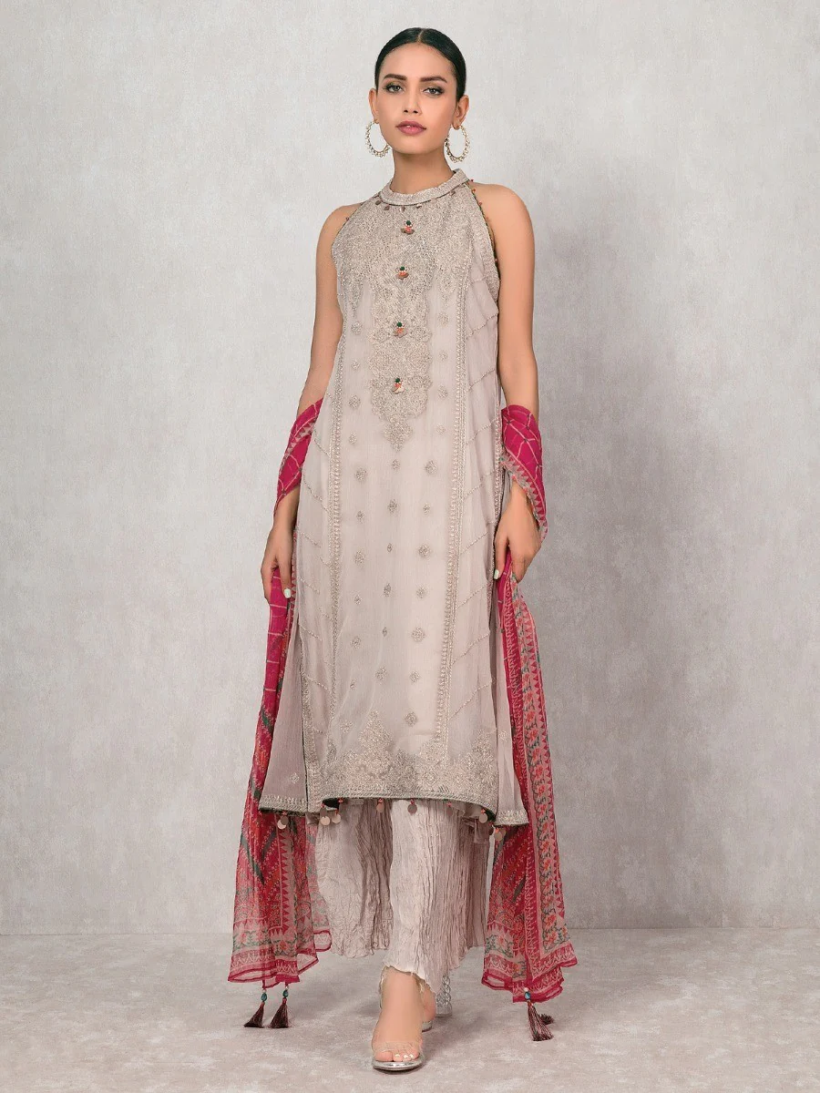 Unstitched Embroidered Viscose Suit - EWU20F11-20279