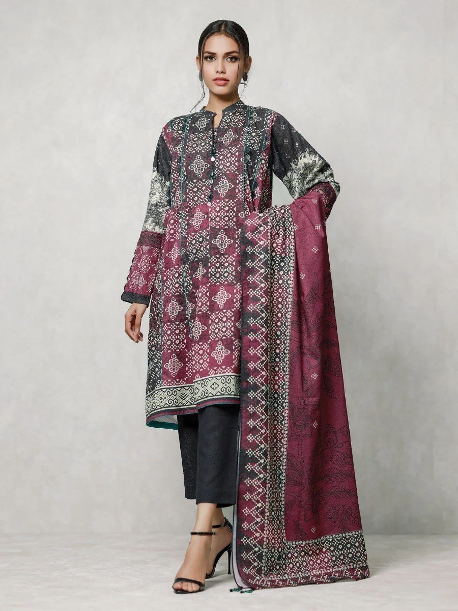 Unstitched Embroidered Ayudia Suit - EWU20W12-20169