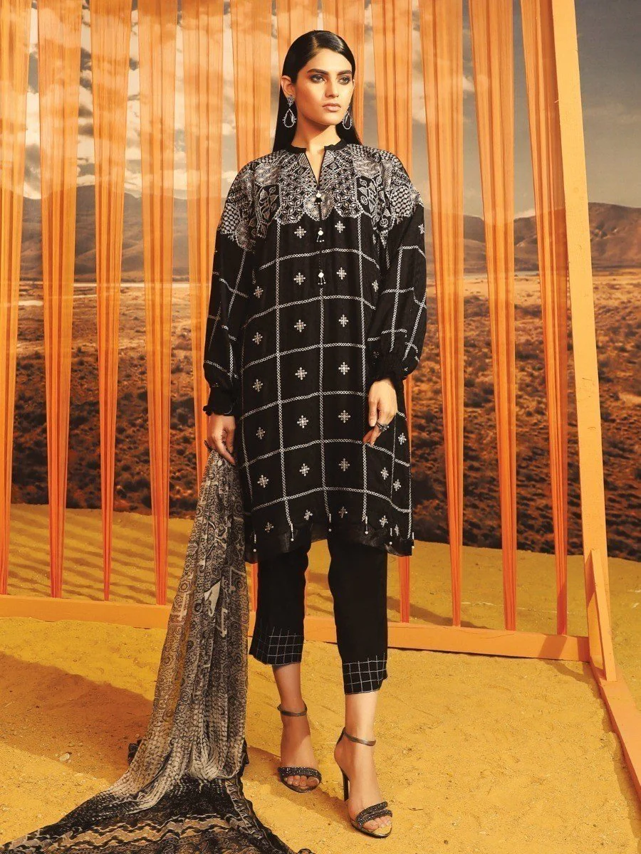 Unstitched Embroidered Jacquard Suit - EWU20W8-19830