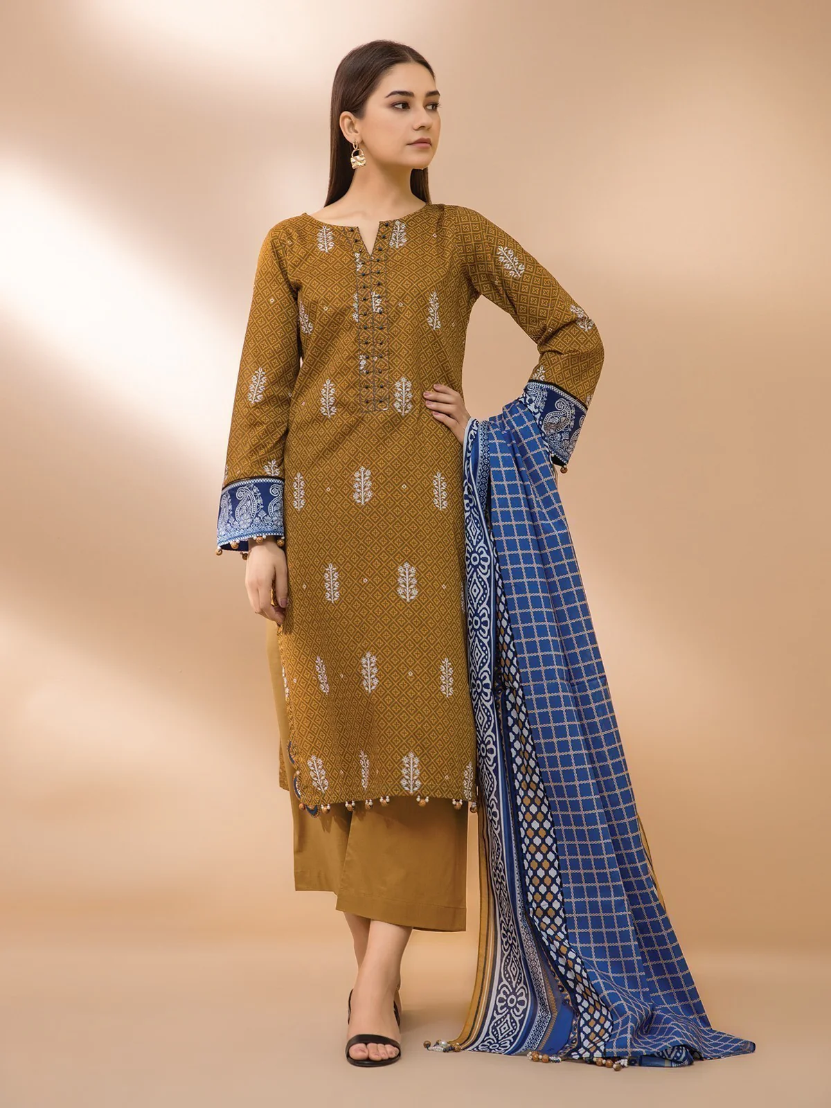 Unstitched Printed Cambric Suit - EWU21A7-21247