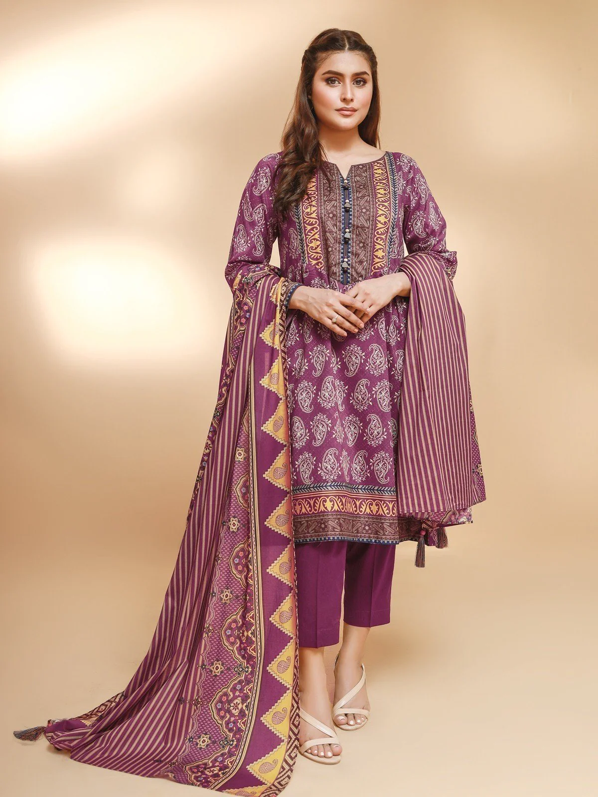 Unstitched Printed Khaddar Suit - EWU21A9-21469