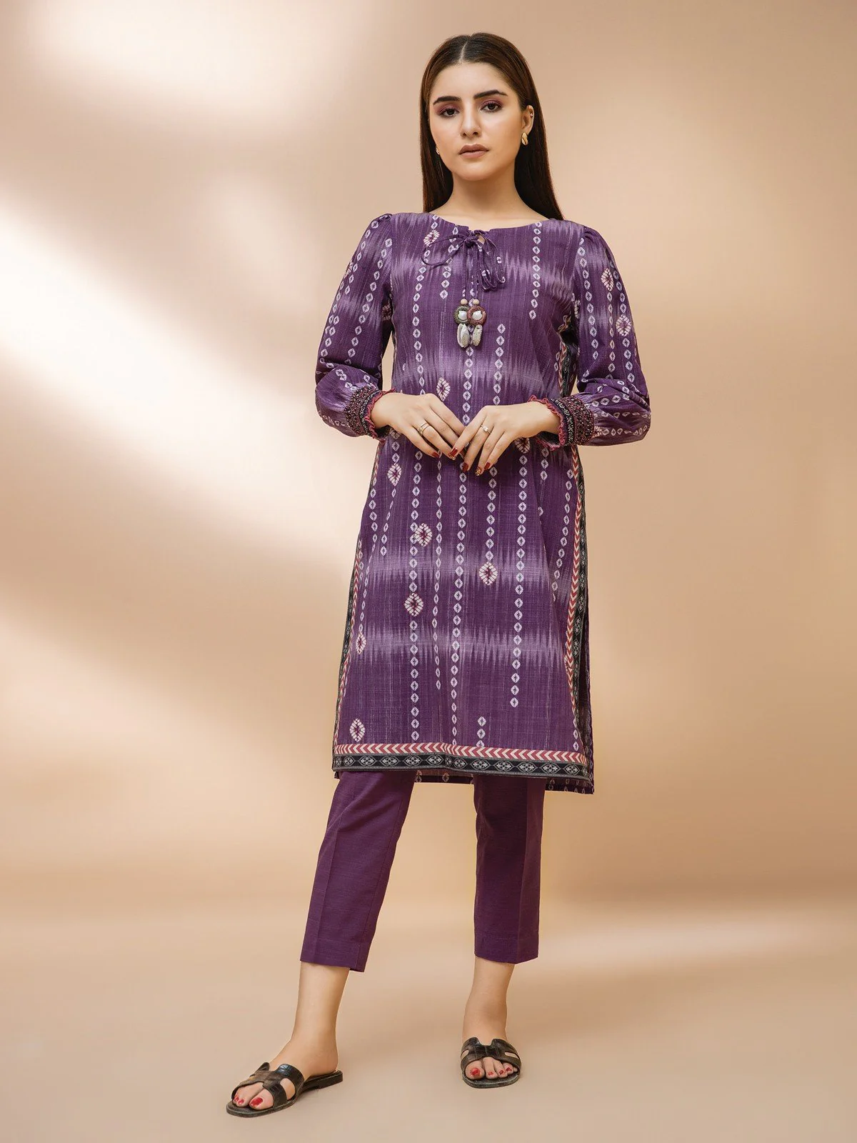 Unstitched Printed Khaddar Shirt - EWU21A9-21567