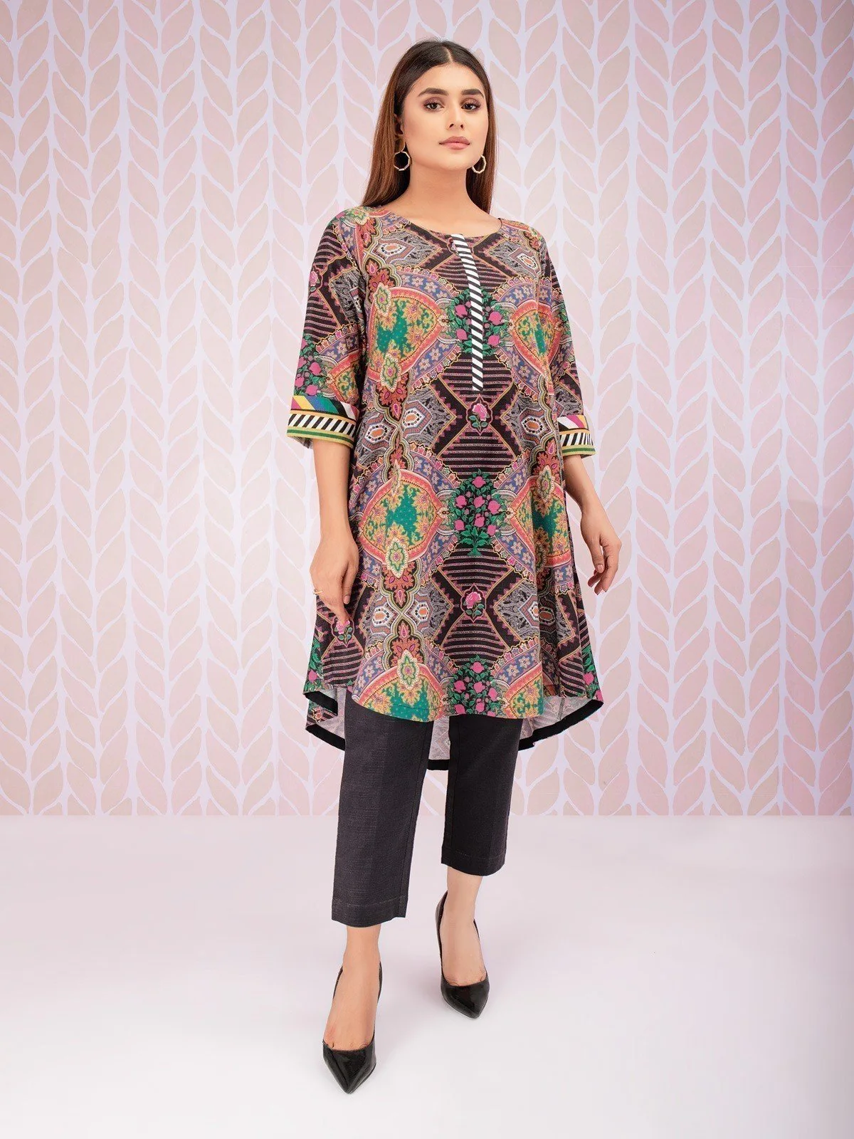 Unstitched Printed Khaddar Shirt - EWU21A9-21579