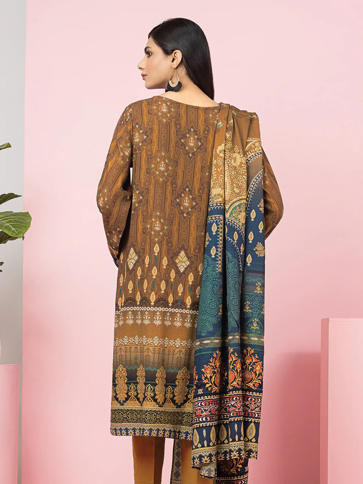 Unstitched Printed Viscose Shirt - EWU22A4-24001S - Image 2