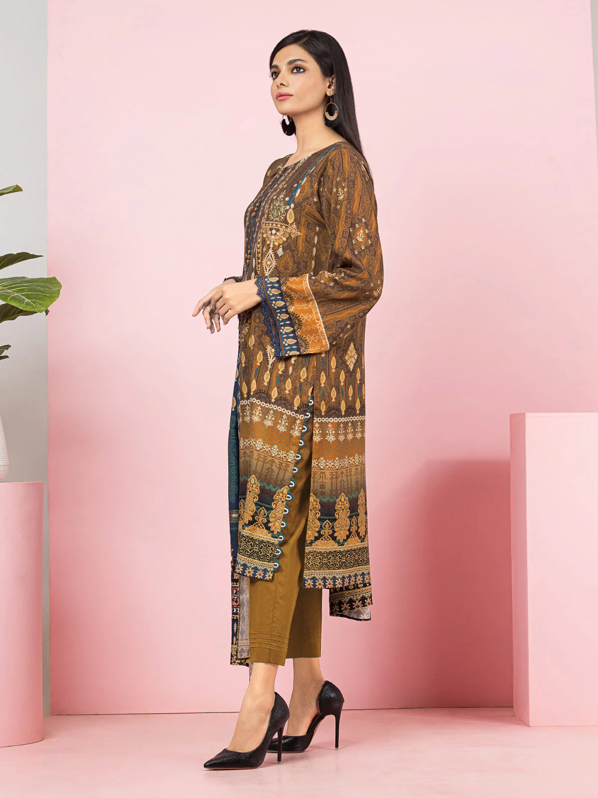 Unstitched Printed Viscose Shirt - EWU22A4-24001S - Image 3