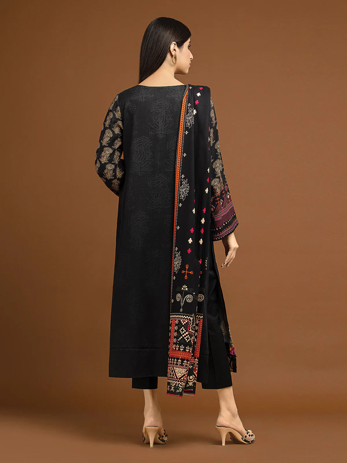 Unstitched Embroidered Viscose Shirt Trouser - EWU22V13-24035ST - Image 7