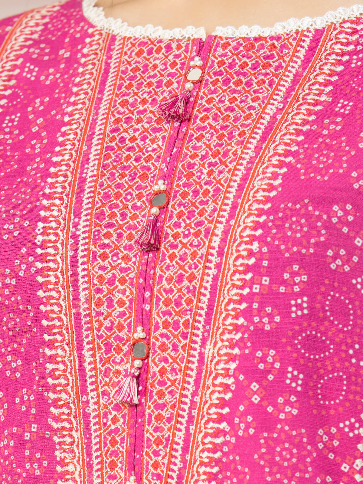 Unstitched Embroidered Cotail Viscose Suit - EWU22V8-25001 - Image 2