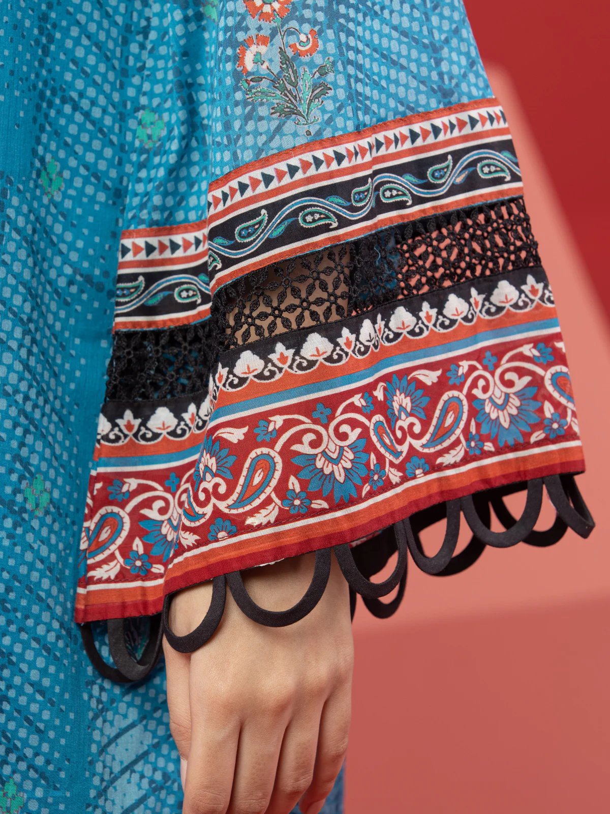 Unstitched Printed Lawn Suit - EWU23A1-26191 - Image 3
