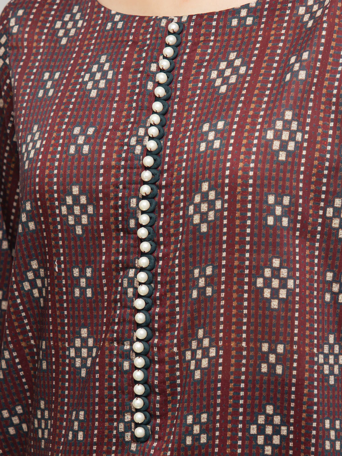 Unstitched Printed Khaddar Suit - EWU23A3S-27627-3P - Image 3