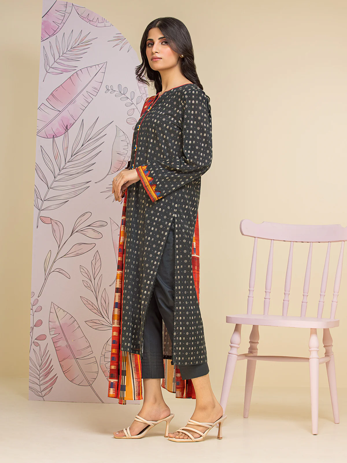 Unstitched Printed Lawn Suit - EWU24A1-26126-3P - Image 6