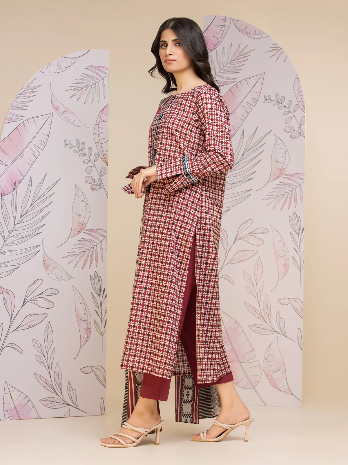 Unstitched Printed Lawn Suit - EWU24A1-26426-3P - Image 2