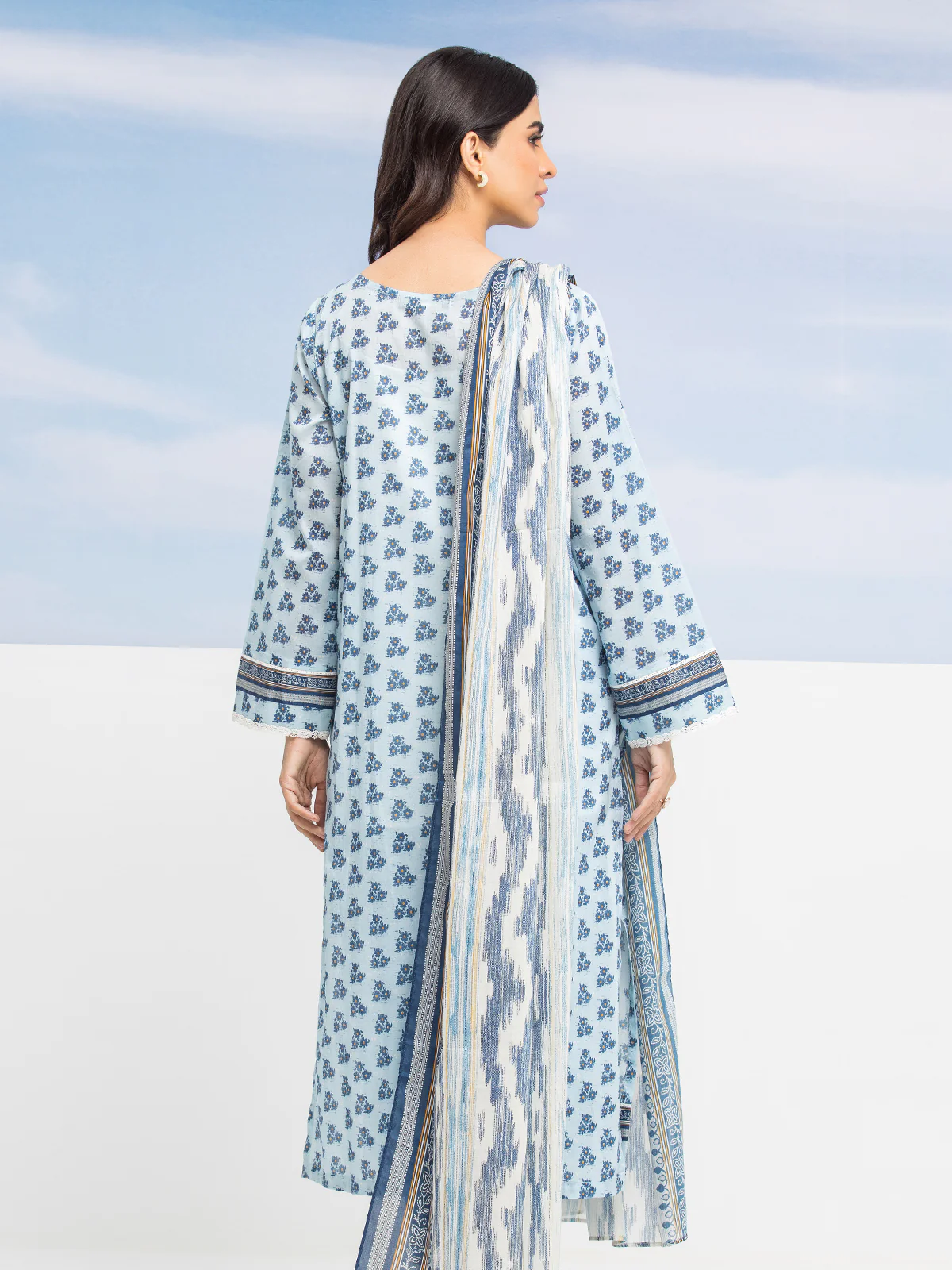 Unstitched Printed Lawn Suit - EWU24A1-28048-3P - Image 5