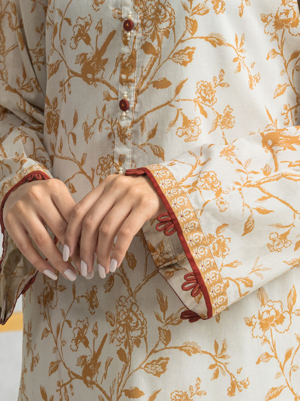 Unstitched Printed Lawn Suit - EWU24A1-28061-3P - Image 4