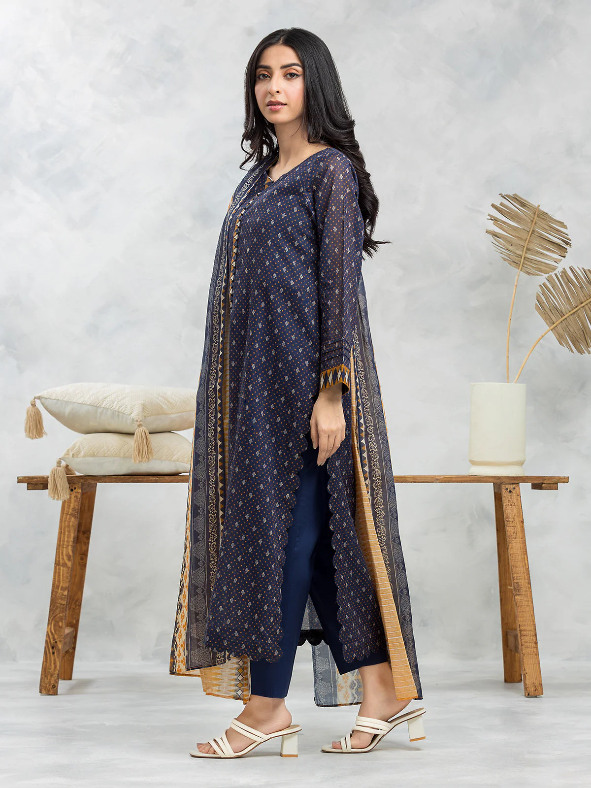 Unstitched Printed Lawn Suit - EWU24A1-28075-3P - Image 5