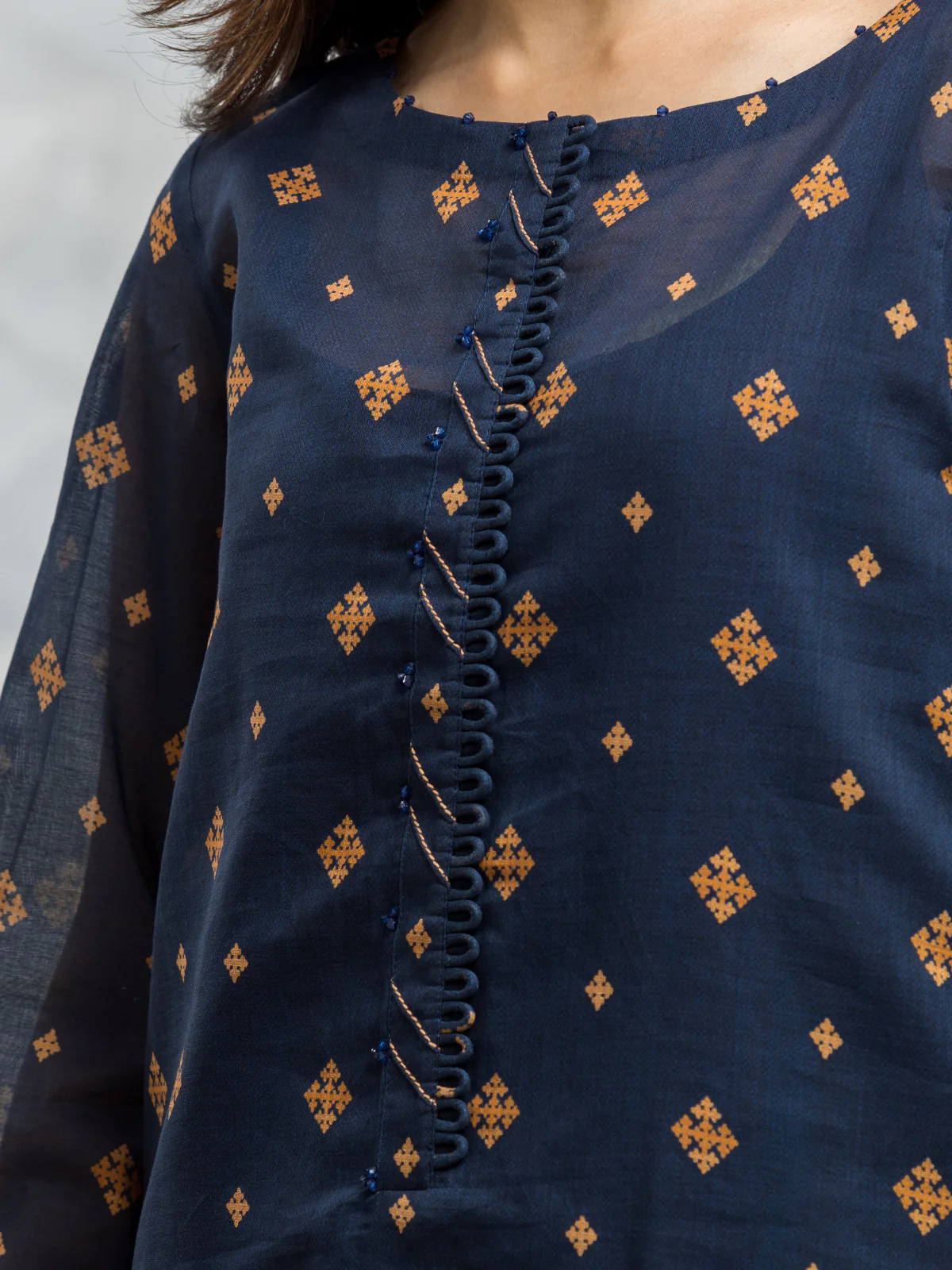 Unstitched Printed Lawn Suit - EWU24A1-28076-3P - Image 2