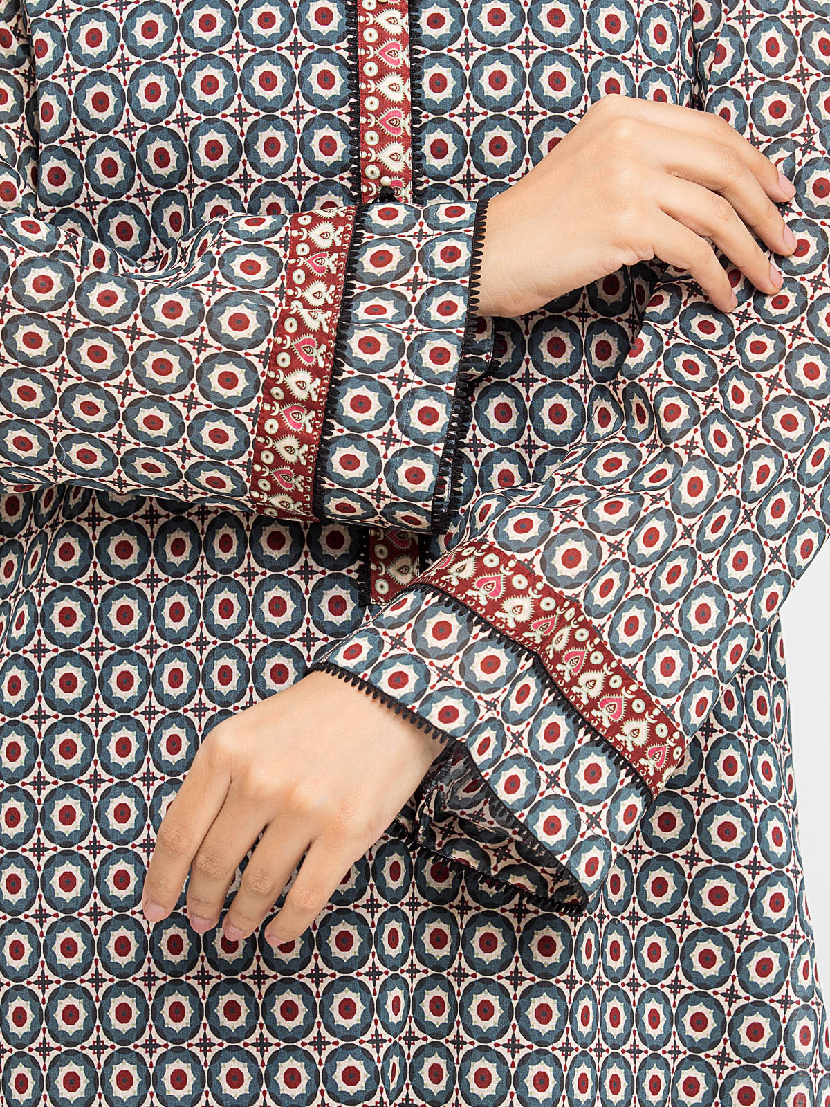 Unstitched Printed Lawn Suit - EWU24A1-28206-3P - Image 5