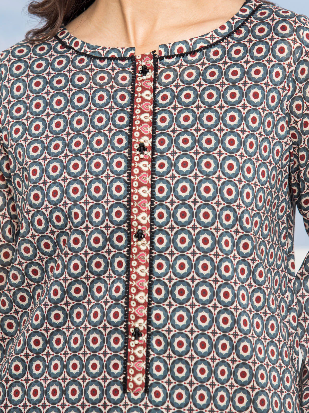 Unstitched Printed Lawn Suit - EWU24A1-28206-3P - Image 6