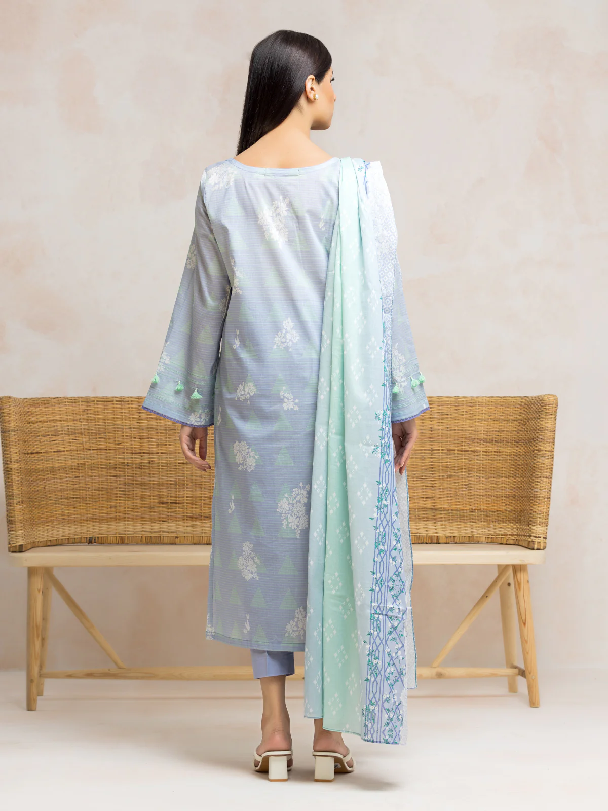 Unstitched Printed Lawn Suit - EWU24A1-28215-3P - Image 2