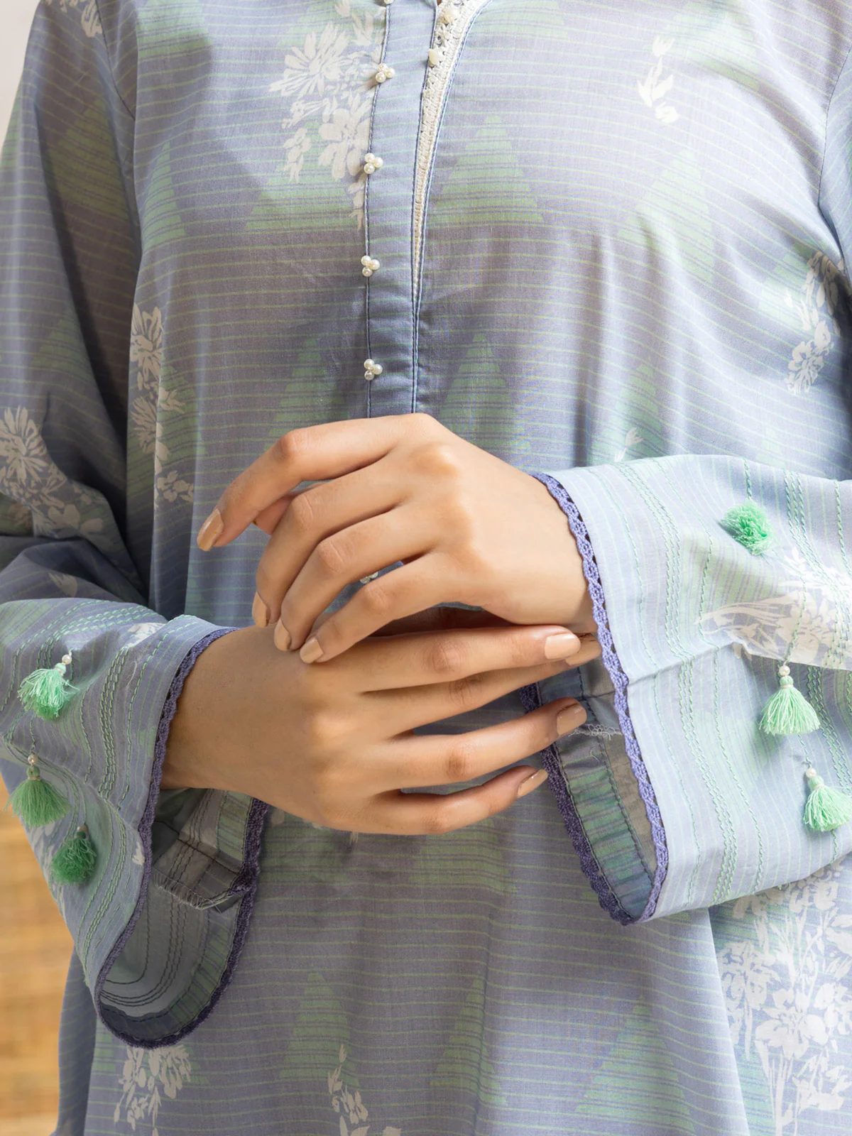 Unstitched Printed Lawn Suit - EWU24A1-28215-3P - Image 5