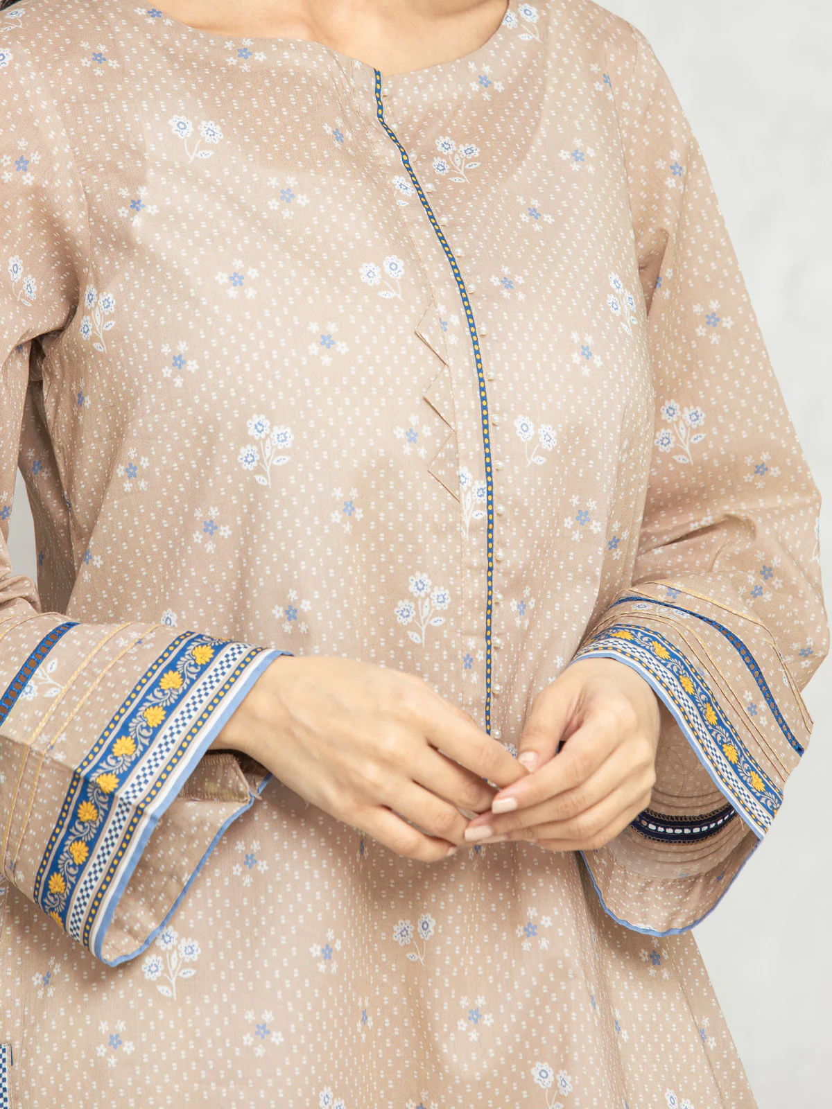 Unstitched Printed Lawn Suit - EWU24A1-28219-3P - Image 2