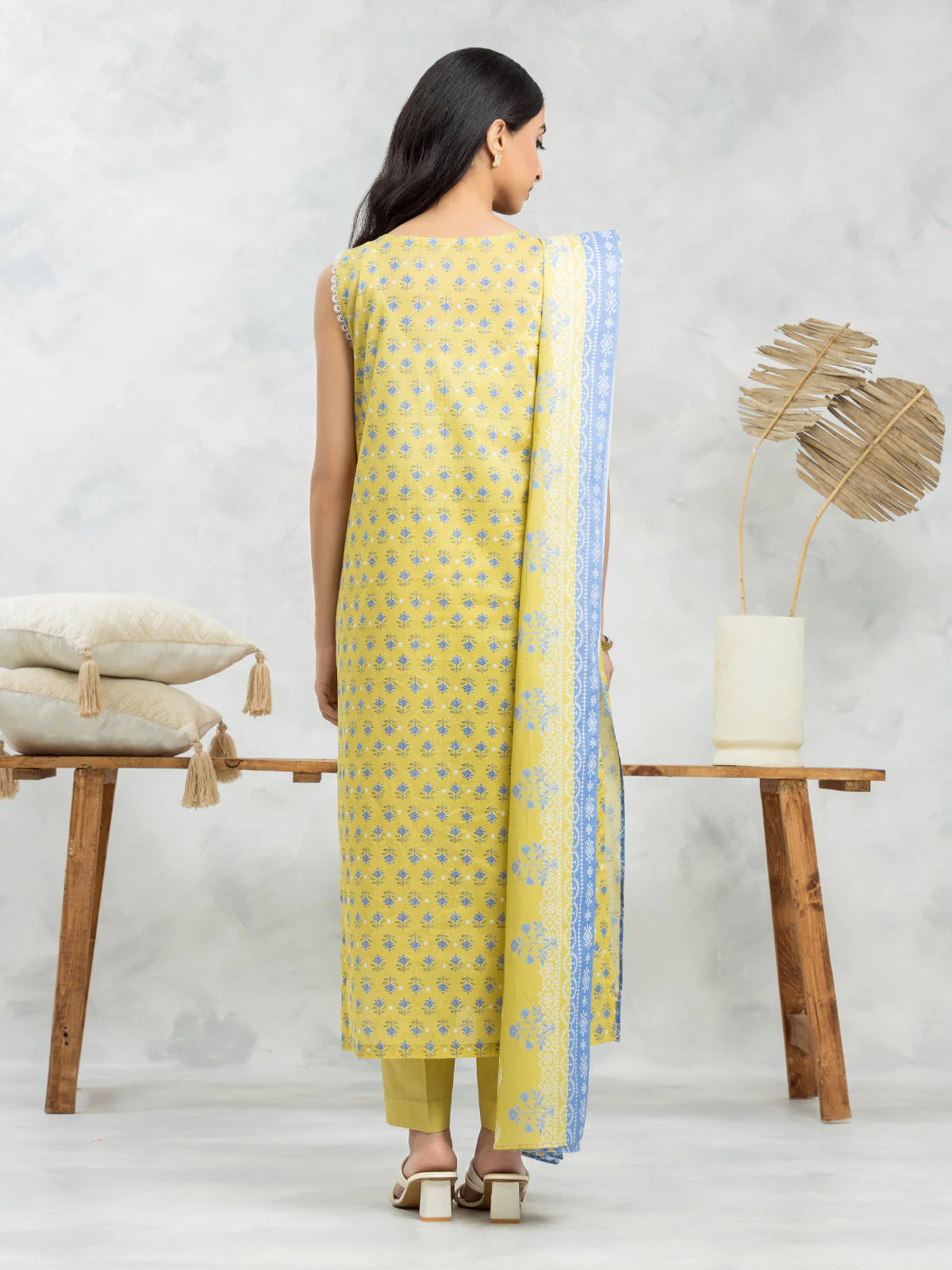 Unstitched Printed Lawn Suit - EWU24A1-28238-3P - Image 2
