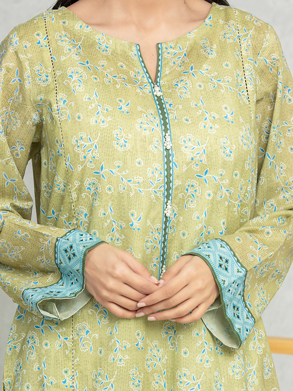 Unstitched Printed Lawn Suit - EWU24A1-28251-3P - Image 2