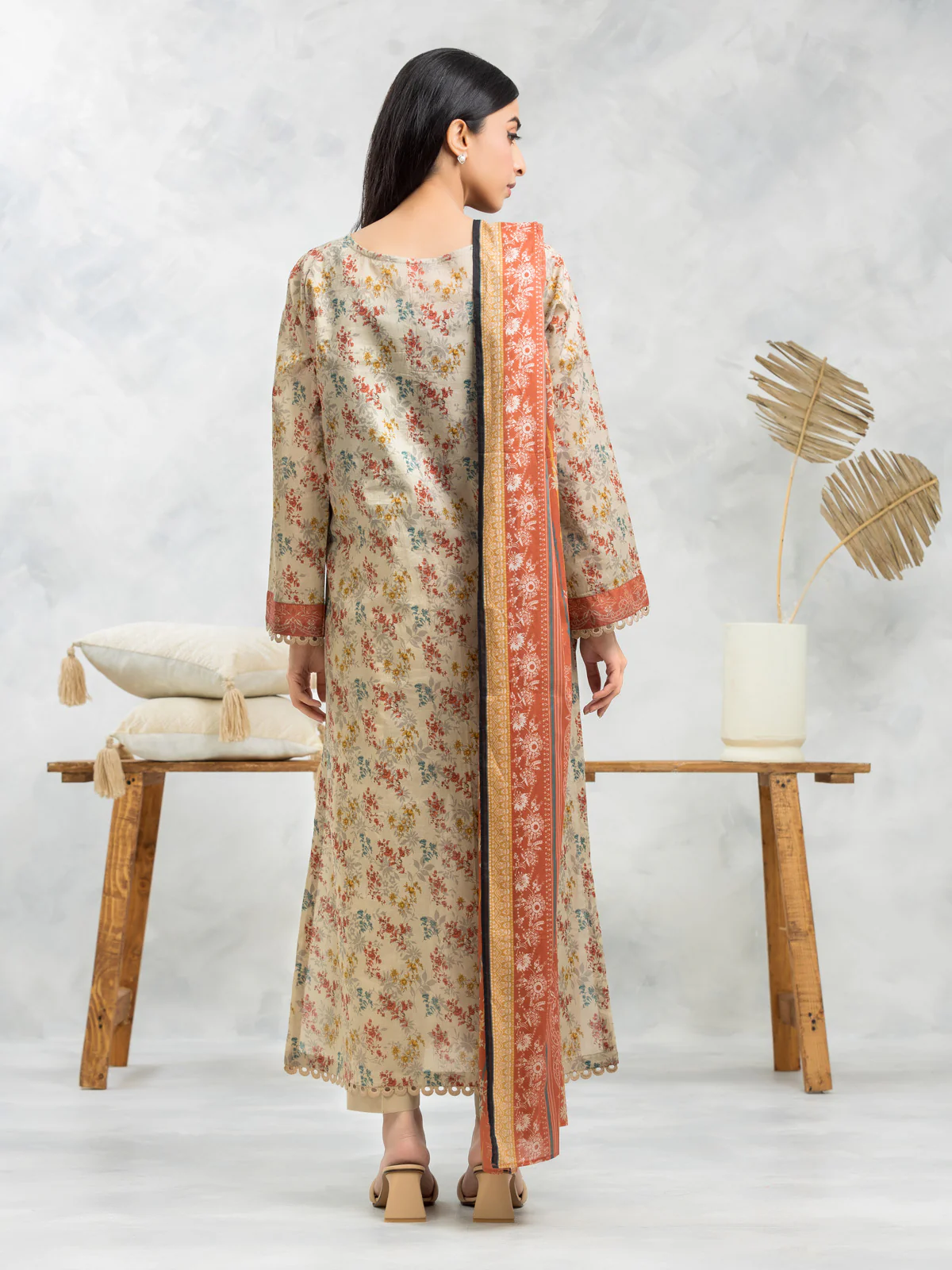 Unstitched Printed Lawn Suit - EWU24A1-28276-3P - Image 2