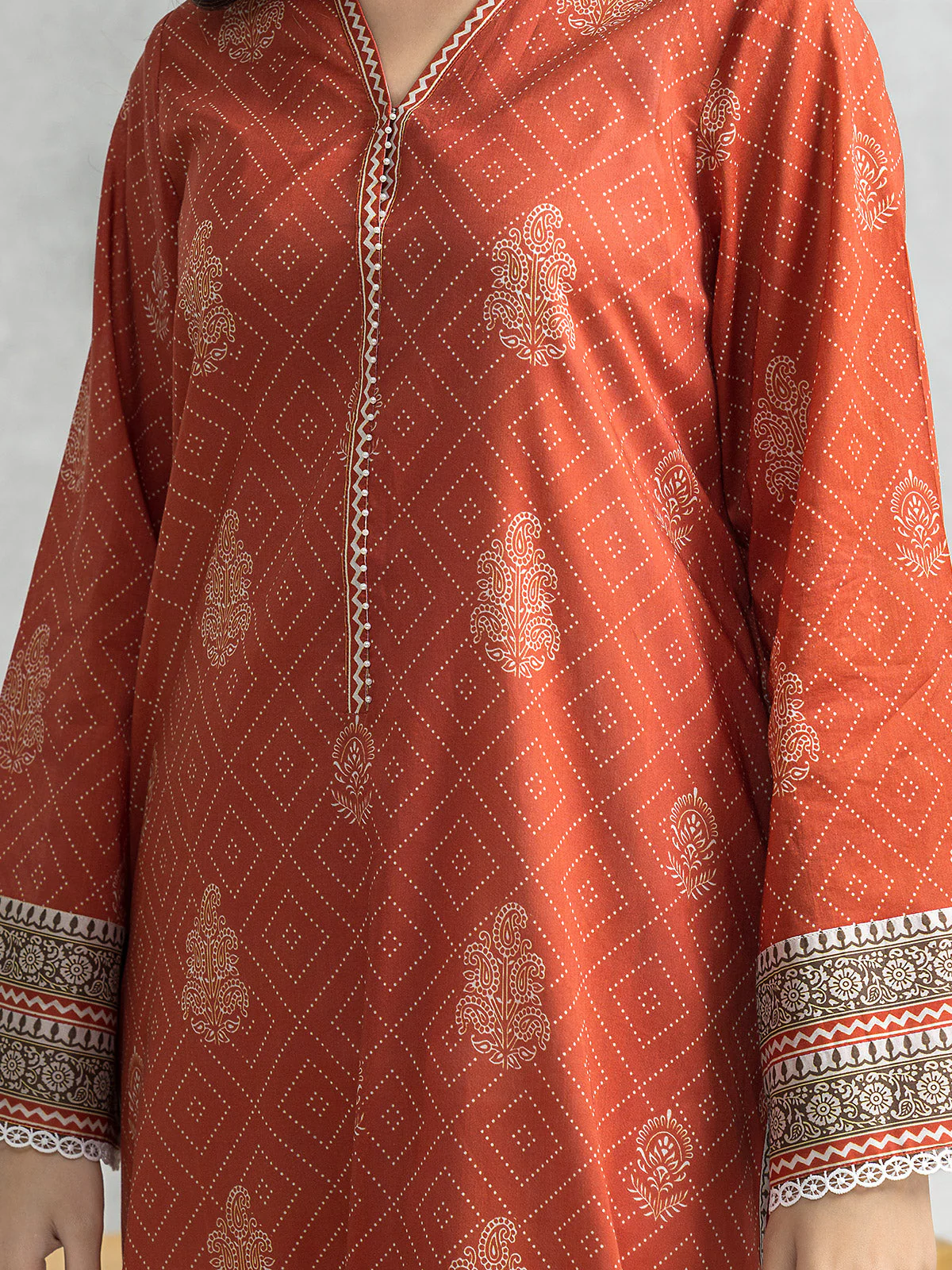 Unstitched Printed Lawn Suit - EWU24A1-28281-3P - Image 3