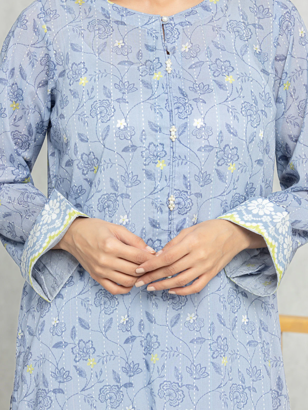 Unstitched Printed Lawn Suit - EWU24A1-28284-3P - Image 3