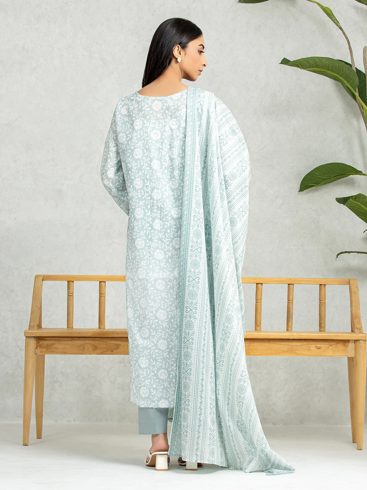 Unstitched Printed Lawn Suit - EWU24A1-28307-3P - Image 4