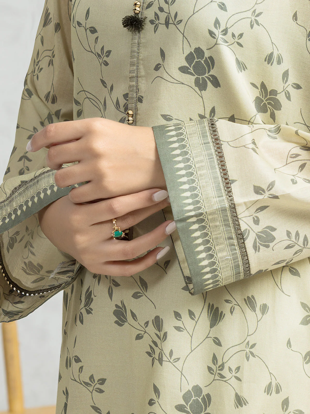 Unstitched Printed Lawn Suit - EWU24A1-28323-3P - Image 3