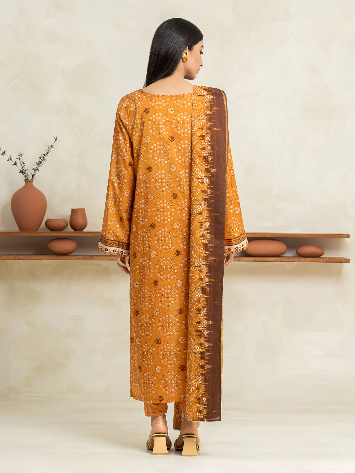 Unstitched Printed Lawn Suit - EWU24A1-28329-3P - Image 4