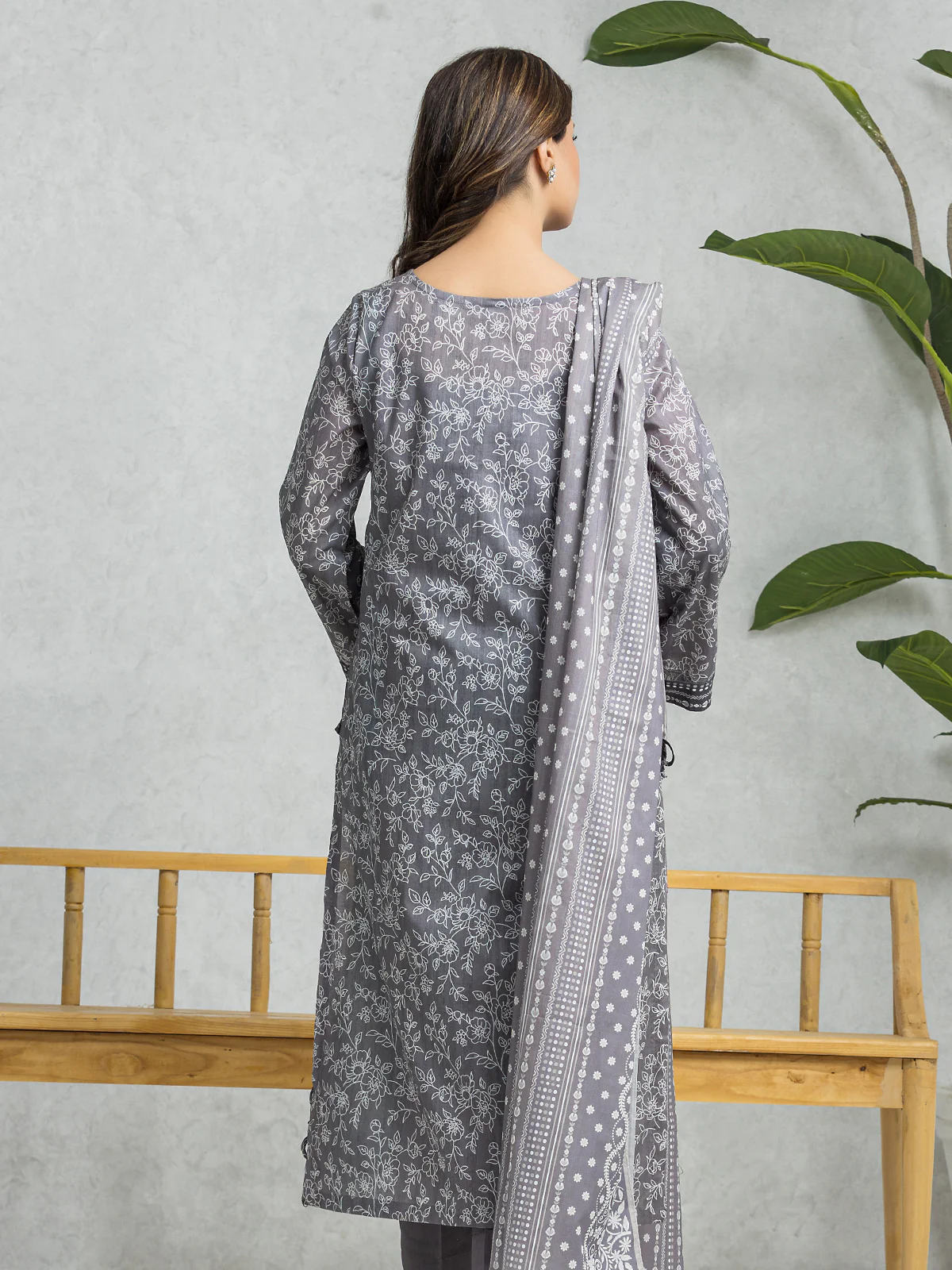 Unstitched Printed Lawn Suit - EWU24A1-28362-3P - Image 2