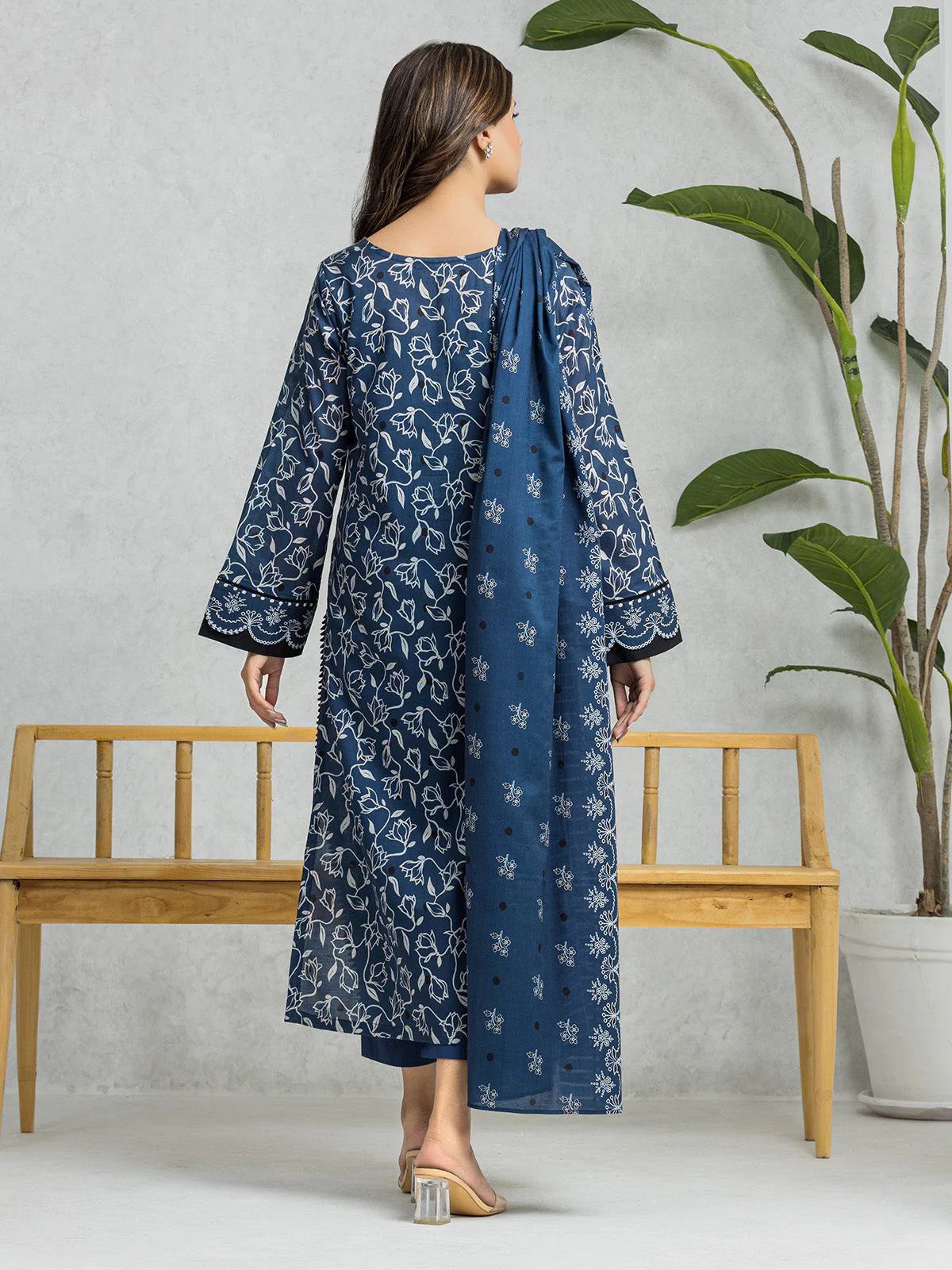 Unstitched Printed Lawn Suit - EWU24A1-28364-3P - Image 2