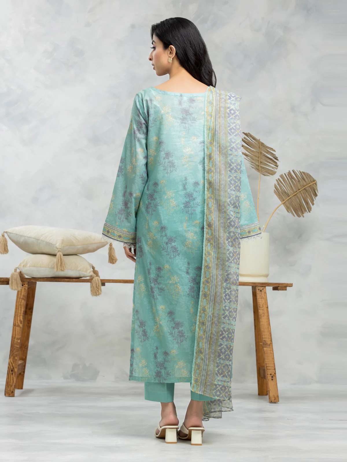 Unstitched Printed Lawn Suit - EWU24A1-28379-3P - Image 2