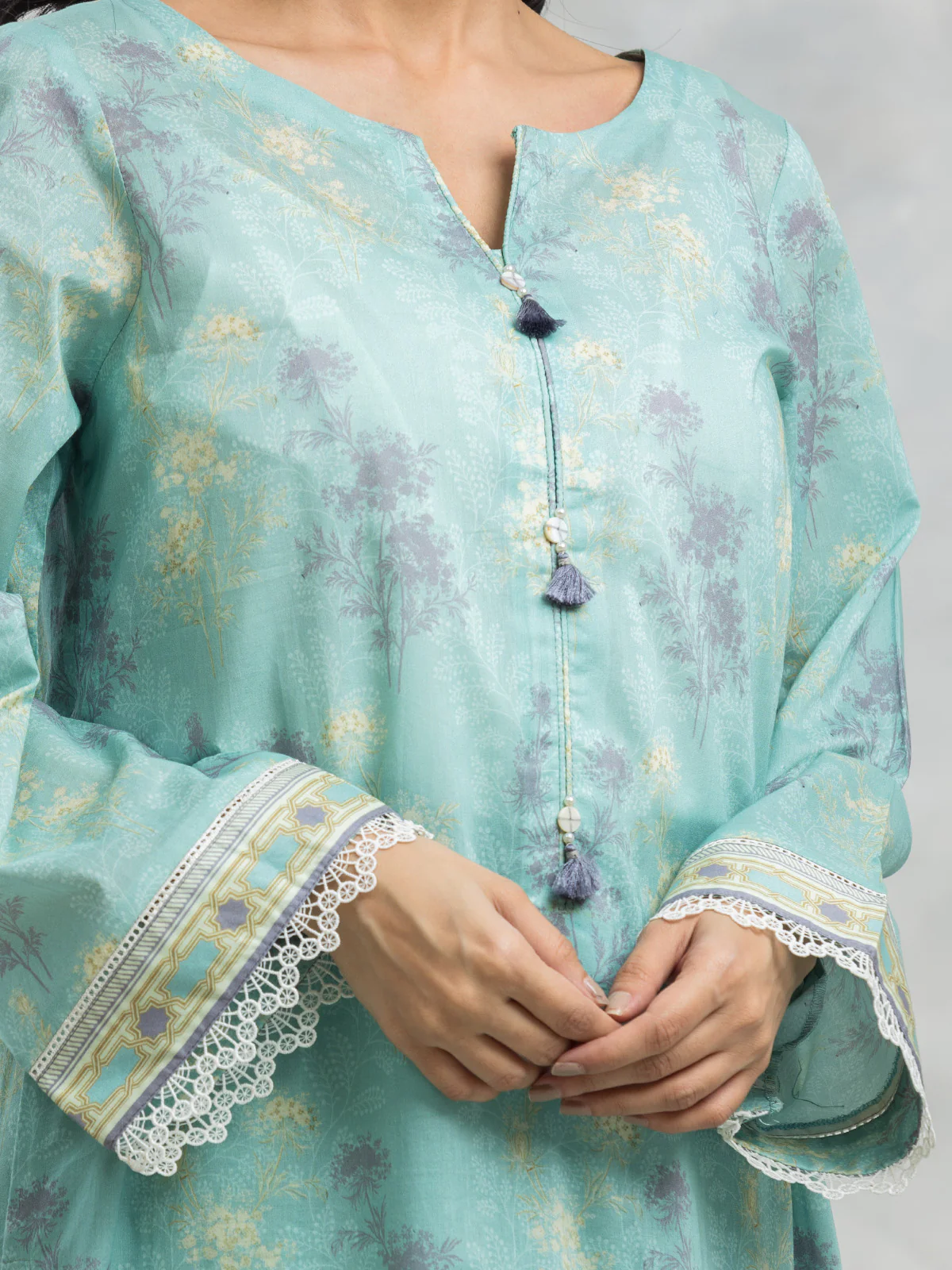 Unstitched Printed Lawn Suit - EWU24A1-28379-3P - Image 4