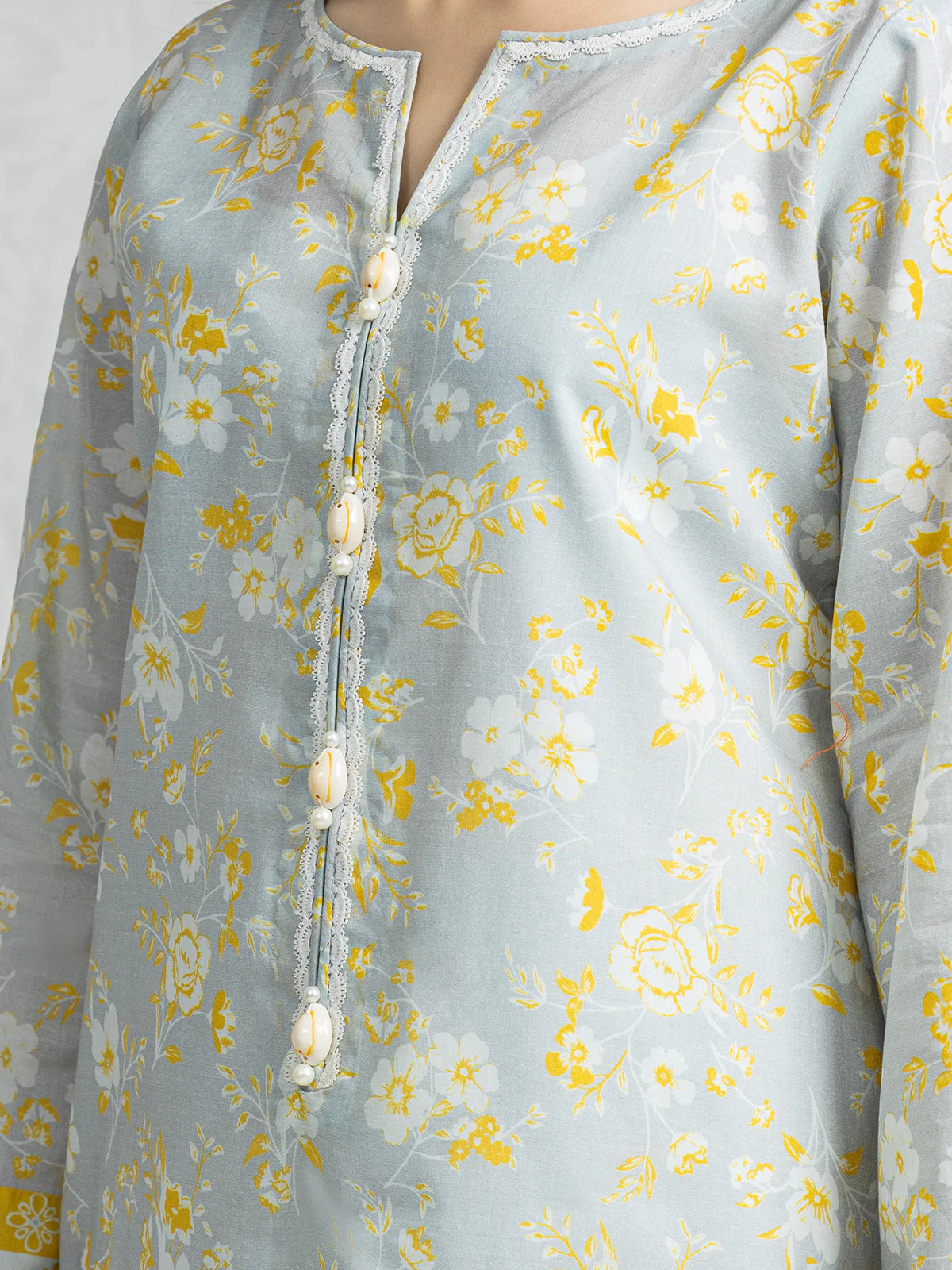 Unstitched Printed Lawn Suit - EWU24A1-28382-3P - Image 3