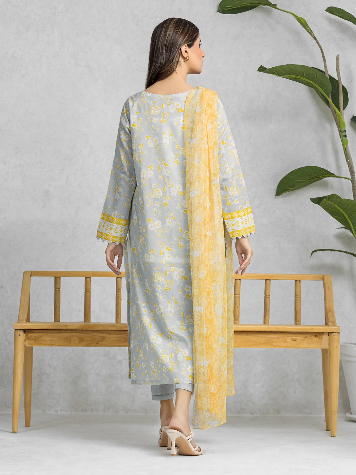 Unstitched Printed Lawn Suit - EWU24A1-28382-3P - Image 6