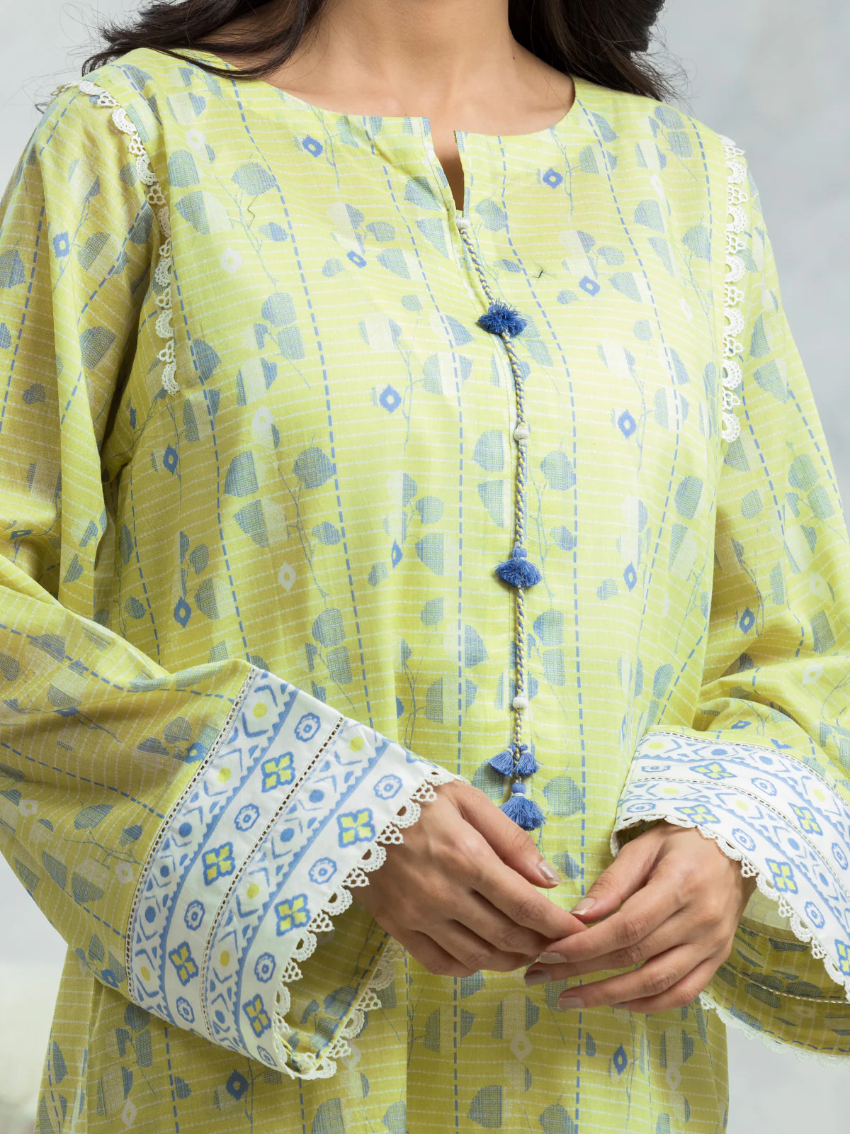 Unstitched Printed Lawn Suit - EWU24A1-28397-3P - Image 3