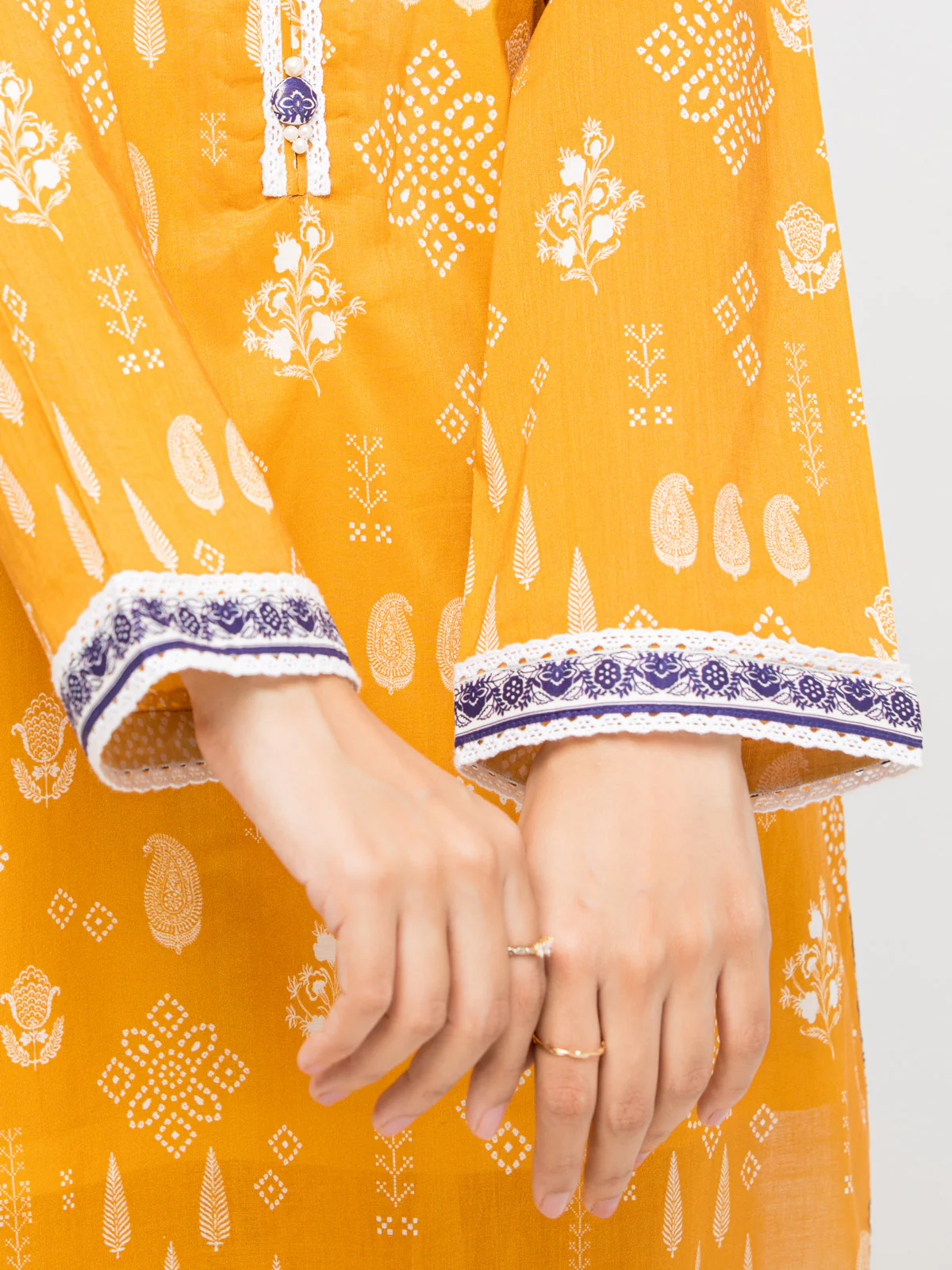 Unstitched Printed Lawn Suit - EWU24A1-28404-3P - Image 5