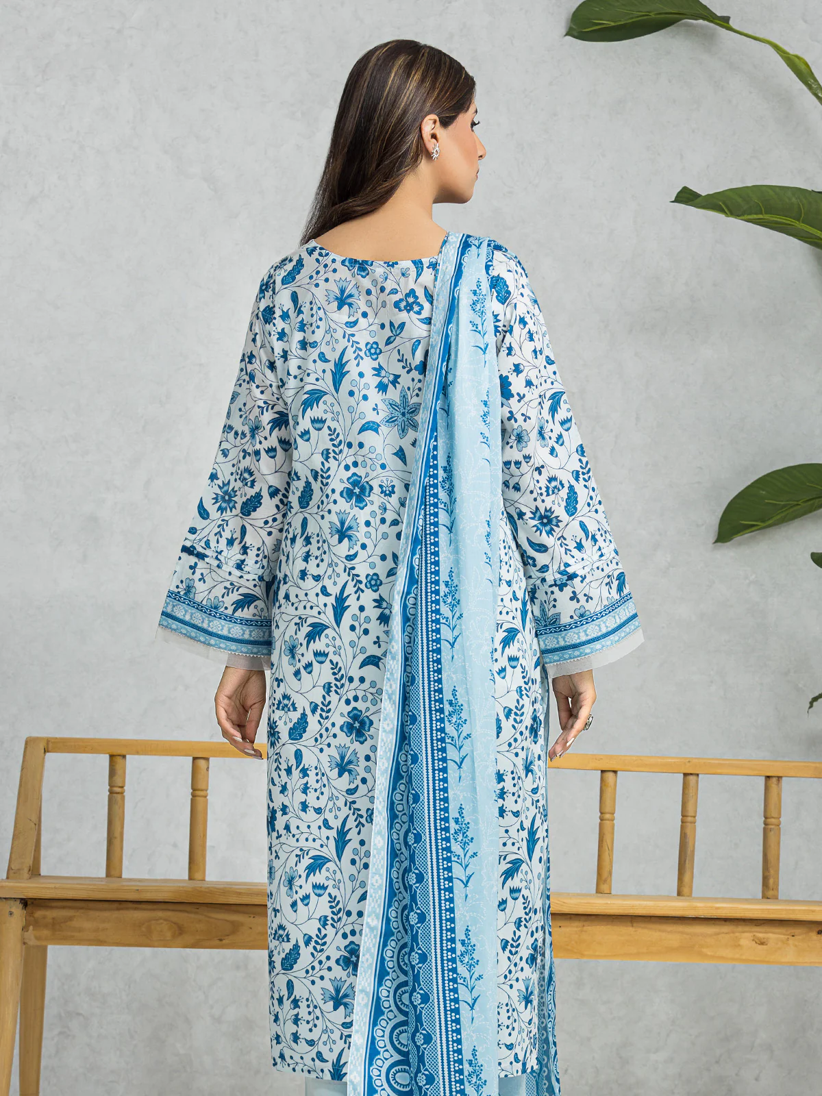 Unstitched Printed Lawn Suit - EWU24A1-28452-3P - Image 2
